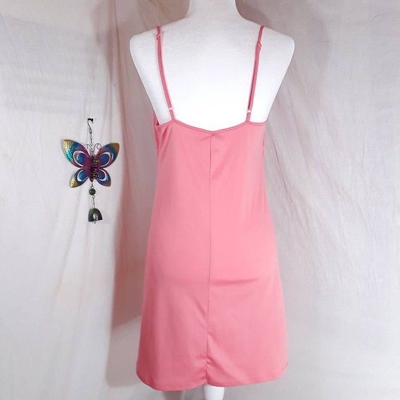 Forever 21 Coral Peach Slip Dress Size Med - Picture 5 of 5